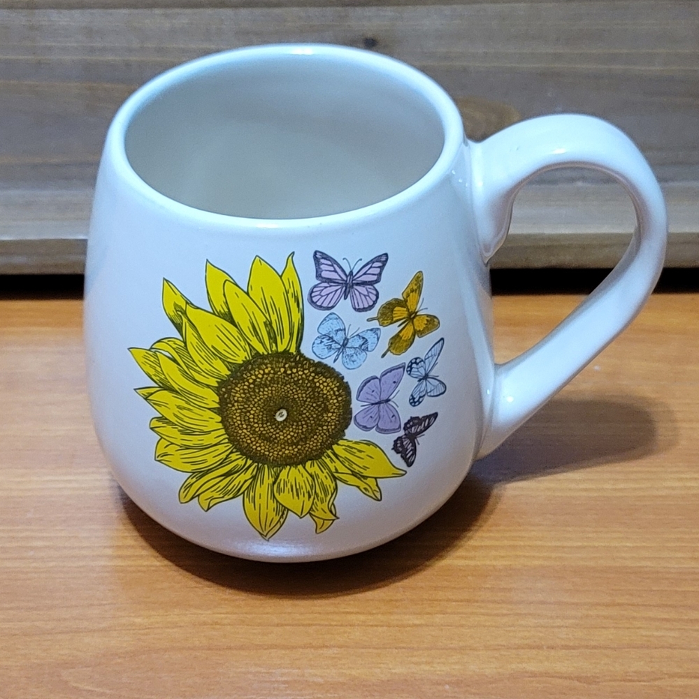 Capelli New York "Faith Over Fear" Sunflower Coffee Mug 16oz